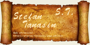 Stefan Tanasin vizit kartica